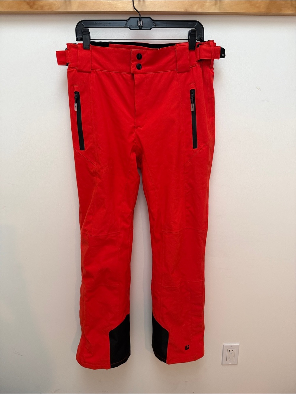 Men's Red Technical Snow Pants